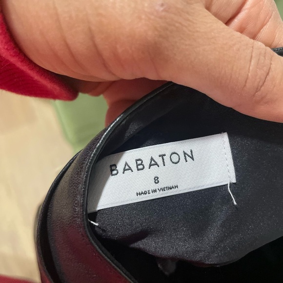 Babaton Belted Vegan Leather Pants - Picture 2 of 3